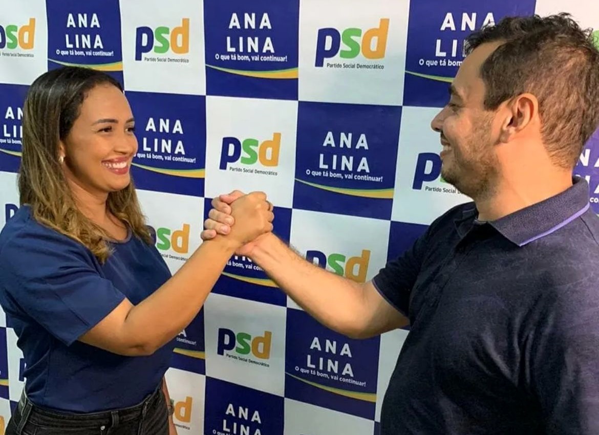 Ana Lina com o ex-prefeito e ex-marido Ricardo Sales, seu principal apoiador (Reprodução/Instagram)