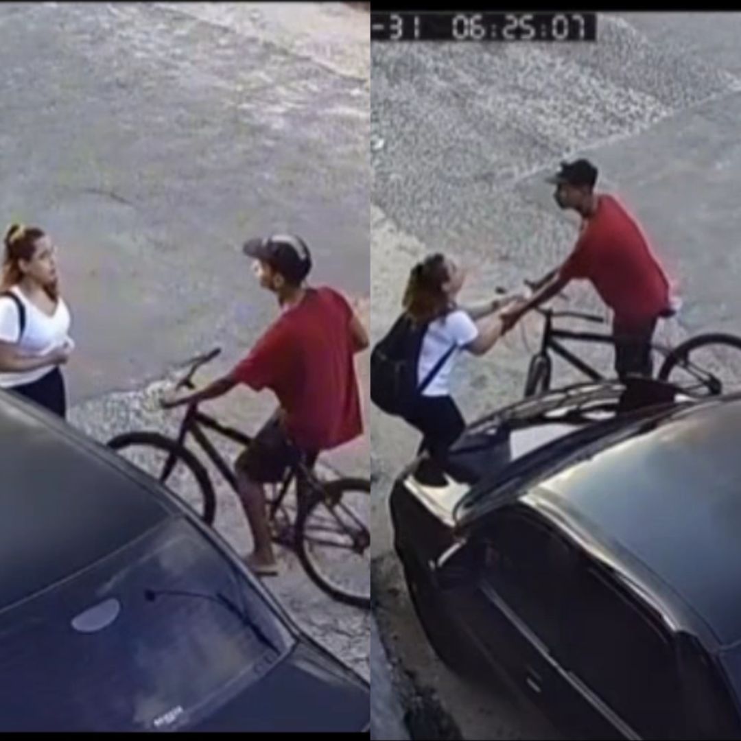 Mulher é assaltada no Maranhão por criminoso de bicicleta - Foto: Reprodução