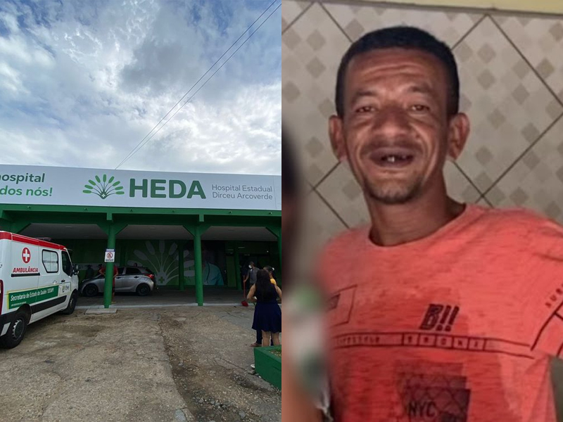 Homem morre após passar cinco dias internado no HEDA - Foto: Reprodução