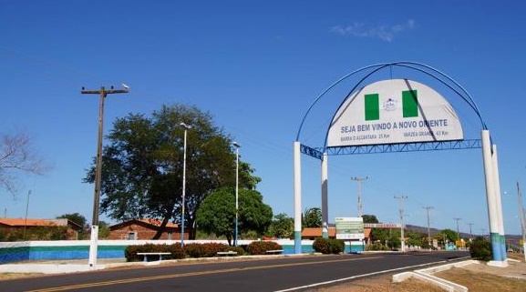 A pequena cidade de Novo Oriente do Piauí, na região de Valença (Foto: Reprodução/Portal V1)