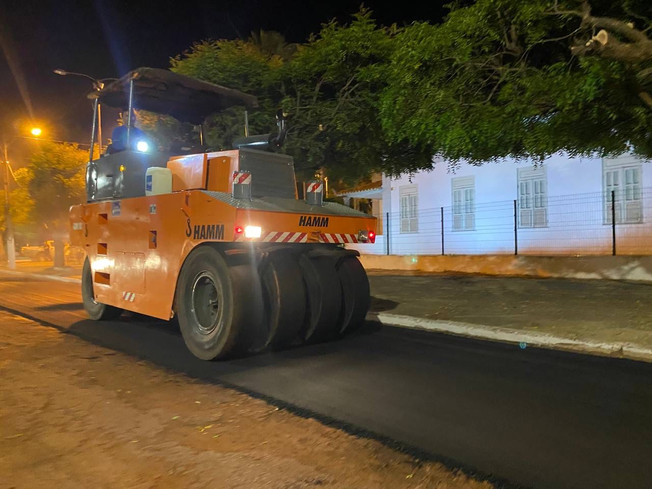 Obras de melhoria viária em Esperantina - Foto: Divulgação/ Prefeitura de Esperantina