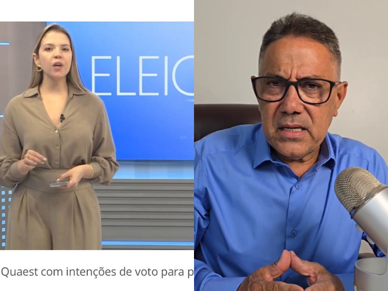 Divulgação da pesquisa Quaest e candidato Telsírio Alencar - Foto: Reprodução