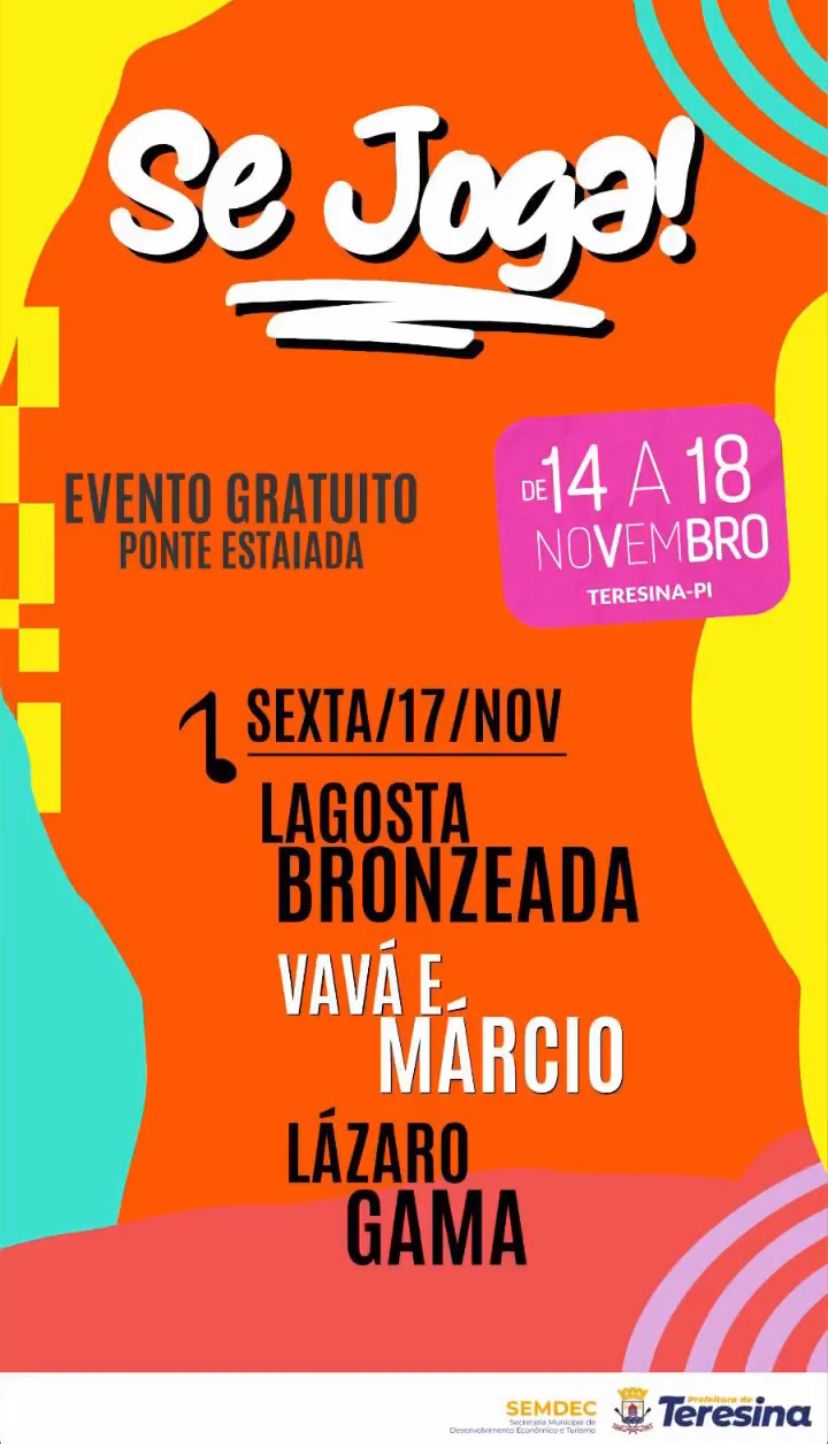 Dica Lupa 1: confira os eventos em Teresina entre os dias 17 e 20 de novembro